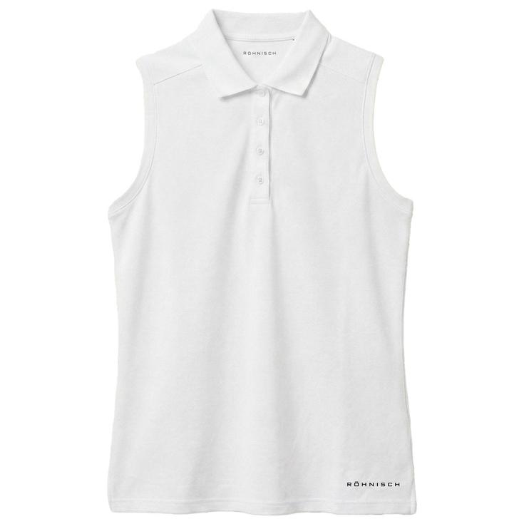 Rohnisch Polohemde Miriam Sleeveless Pure White Präsentation