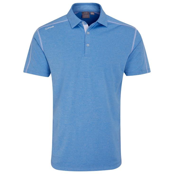 Ping Polohemde Fynn Cornflower Blue Marl Präsentation