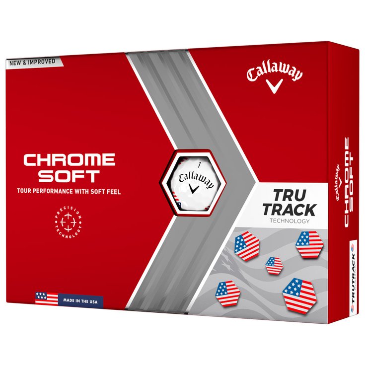 Callaway Golf Neue Golfbälle Chrome Soft Truvis Limited Edition USA Team Präsentation