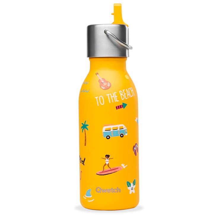 Qwetch Trinkflasche Kids 350 ml Sport Active Honolulu Curry Präsentation