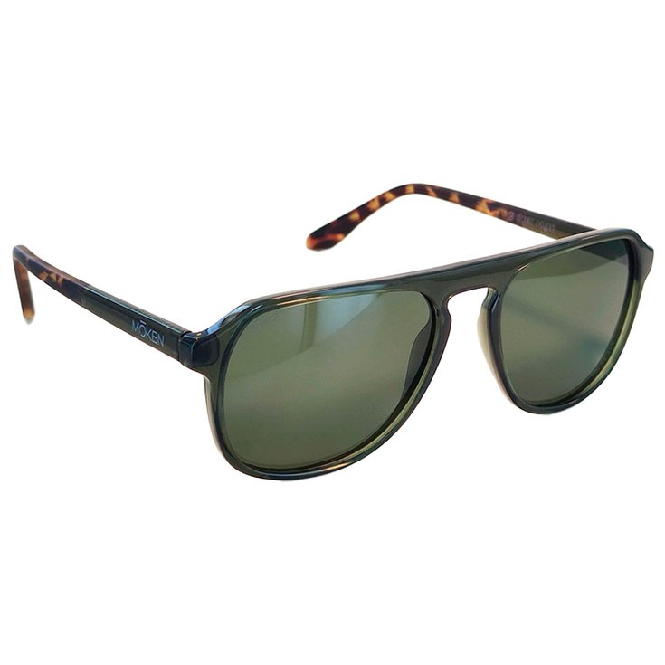 Moken Vision Sonnenbrille Big Dude Olive Tortoise Green Polarized Präsentation