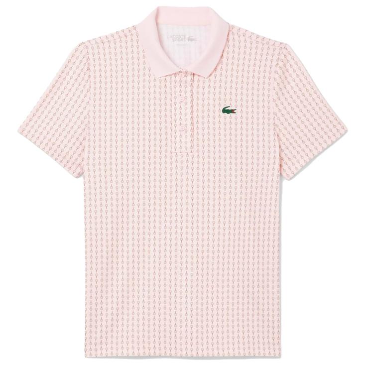 Lacoste Polohemde Performance Polo All Over Print Flamant Präsentation