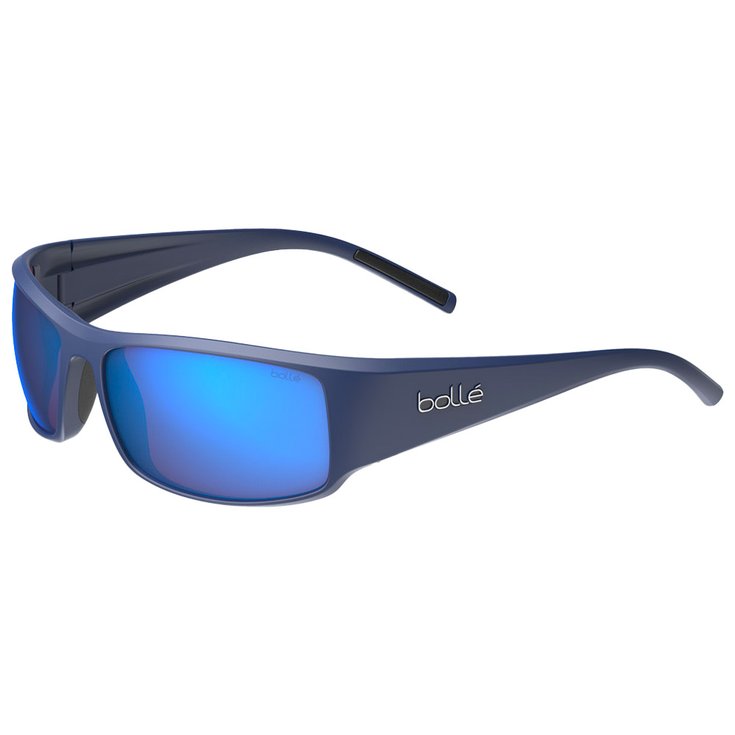 Bolle Sonnenbrille King Dark Blue Matte Brown Blue Präsentation