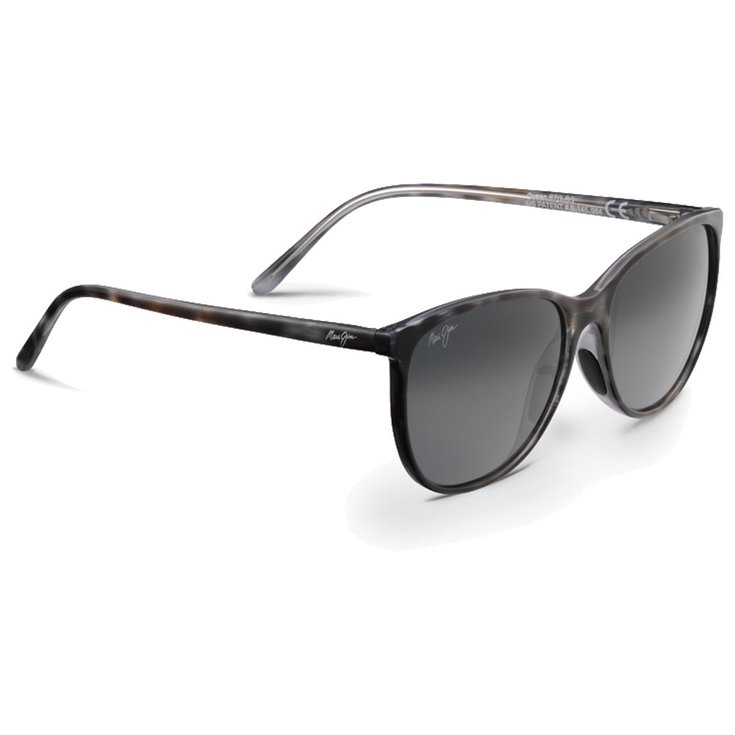 Maui Jim Sonnenbrille Ocean Grey Tortoise Stripe Gris Neutre Mineral ST Bidégradé Präsentation