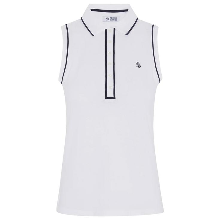 Original Penguin Polo Sleeveless Performance Veronica Bright White Présentation