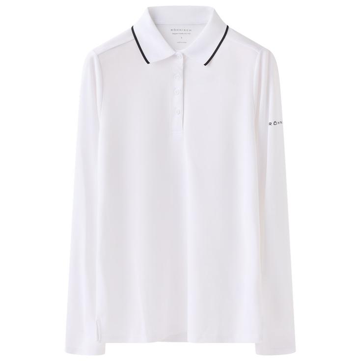 Rohnisch Polo Miriam Long Sleeve Poloshirt Pure Présentation
