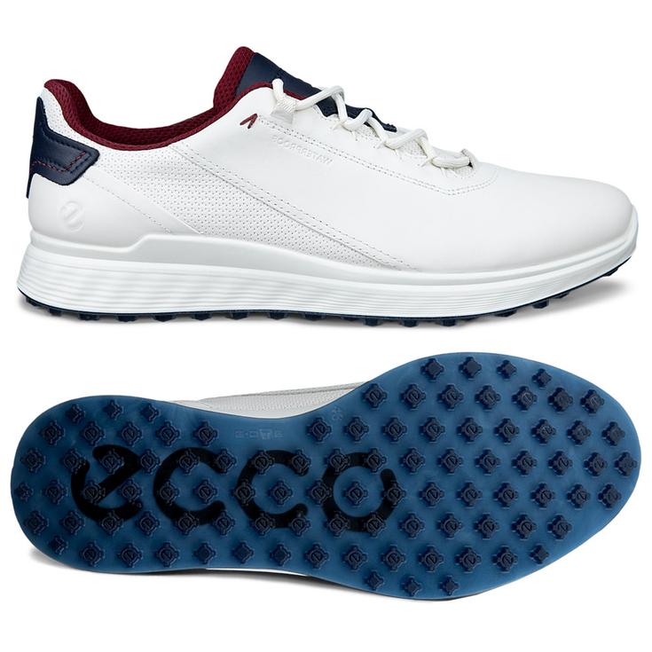Ecco Schuhe ohne Spikes S Three Casual White Marine Präsentation