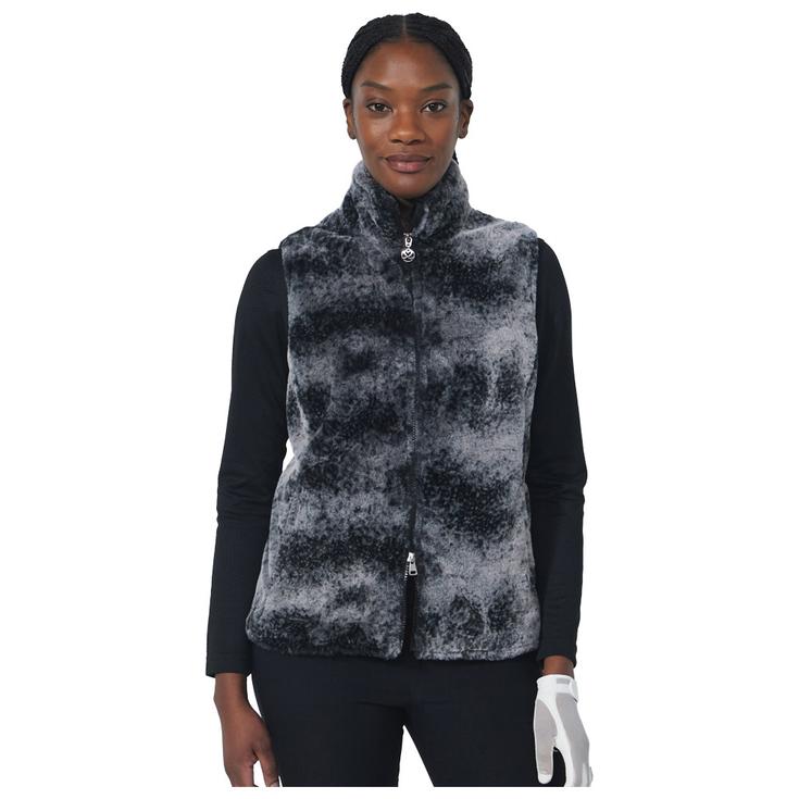 Daily Sports Jacke Fur Vest Black Melange Präsentation