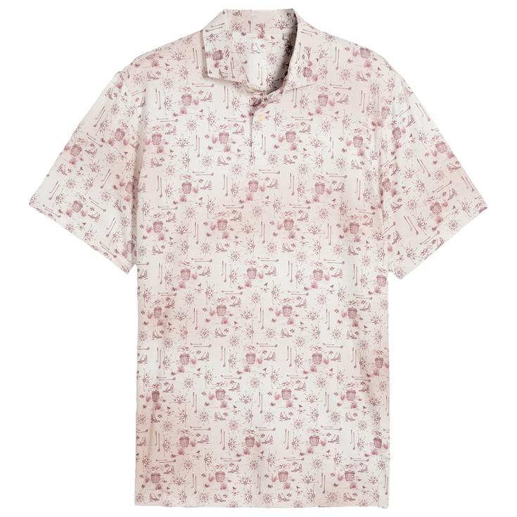 Puma Golf Polohemde Cloudspun Coastal Claret Birch Präsentation