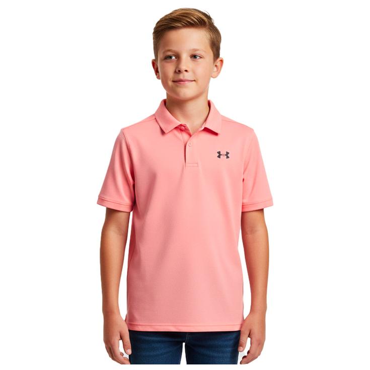 Under Armour Polo Matchplay Junior Posh Pink Midnight Navy Présentation