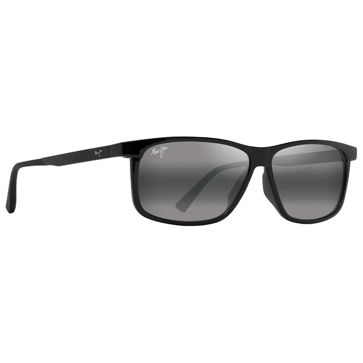 Maui Jim Pulama Noir Brillant Neutral Grey Minéral Superthin 