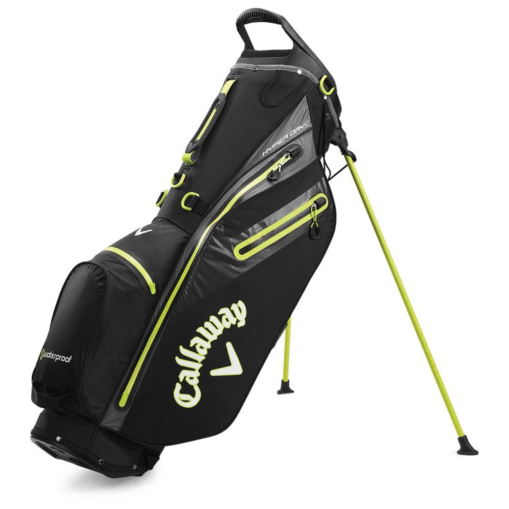 Callaway Golf Standbag (Komplettsatz) HyperDry C Stand Black Charcoal Yellow - Sans Präsentation