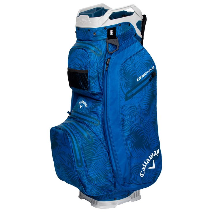 Callaway Golf Cartbag (Komplettsatz) ORG 14 HD Blue Palms Light Grey Präsentation
