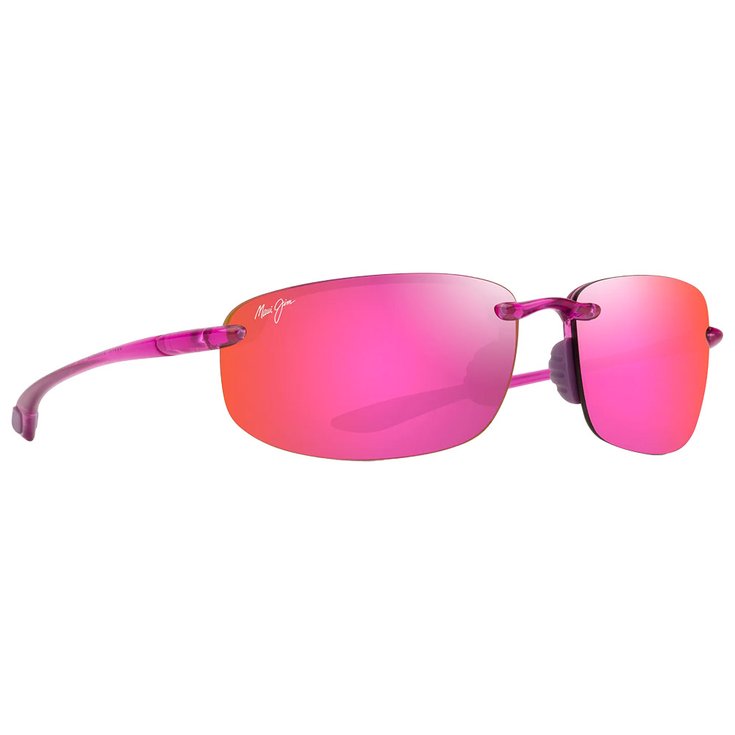 Maui Jim Sonnenbrille Hookipa Shiny Trans Cyclamen Pink Maui Sunrise MauiPure Präsentation