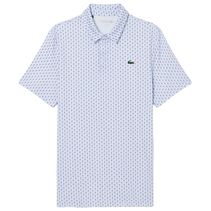 Lacoste Polo All Over Print Crocodile Or Club Phoenix Blue Navy Blue Présentation