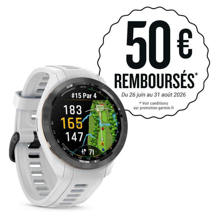 Garmin Montres GPS Approach S70 42mm Blanc Présentation