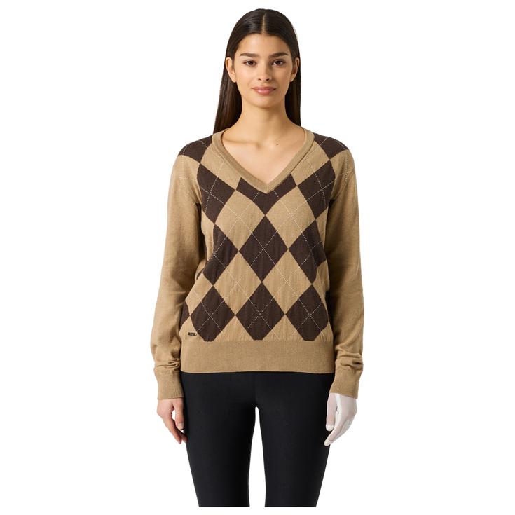Daily Sports Argyle V-Neck Pullover Bark 