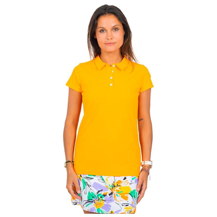 Chiberta Polohemde Poppy Orange Präsentation