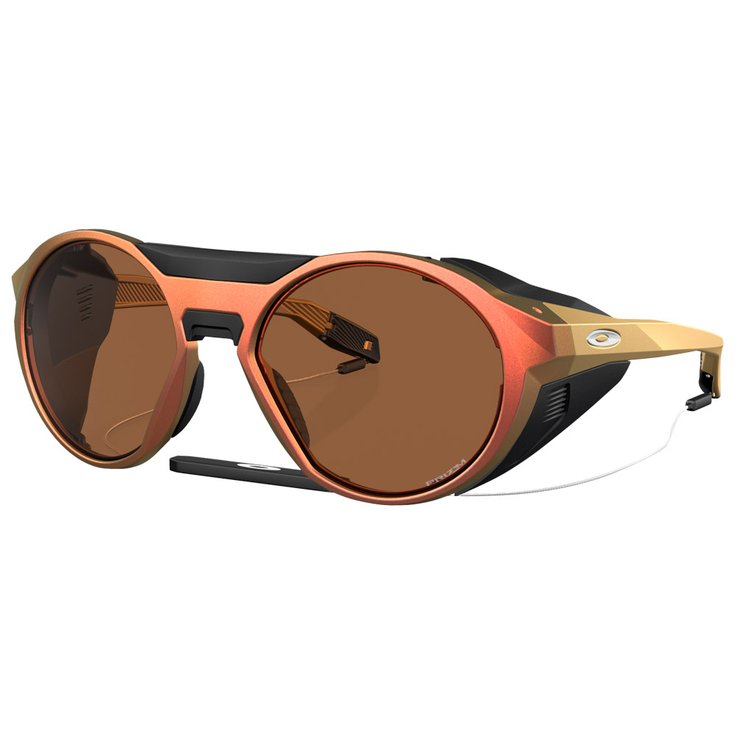 Oakley Sonnenbrille Clifden Matte Red Gold Colors Prizm Bronze Präsentation
