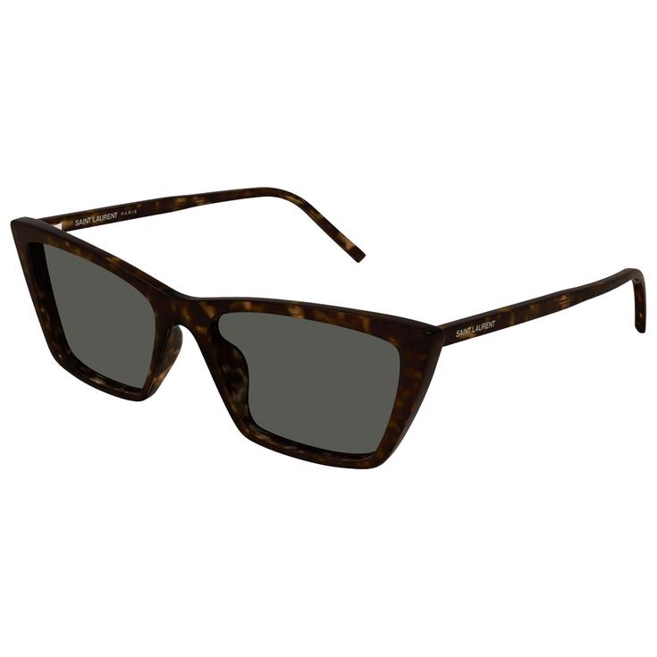 Saint Laurent Sonnenbrille SL 737 Mica Thin 002 Havana Präsentation