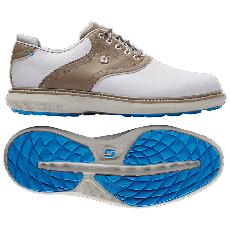 Footjoy Traditions Spikeless White Khaki 