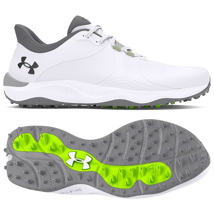 Under Armour Drive Pro Sl Wide White White Metallic Gun Metal 