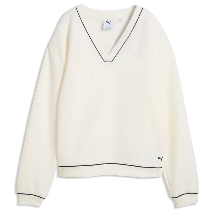 Puma Golf Pullover W Cloudspun Fleece V Warm White Präsentation