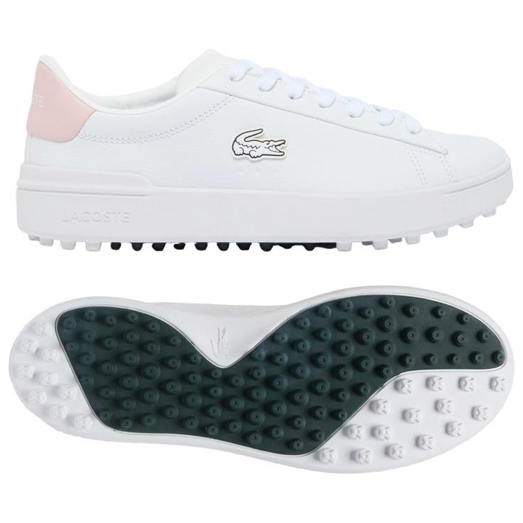 Lacoste Chaussures sans spikes Carnaby White Pink Présentation