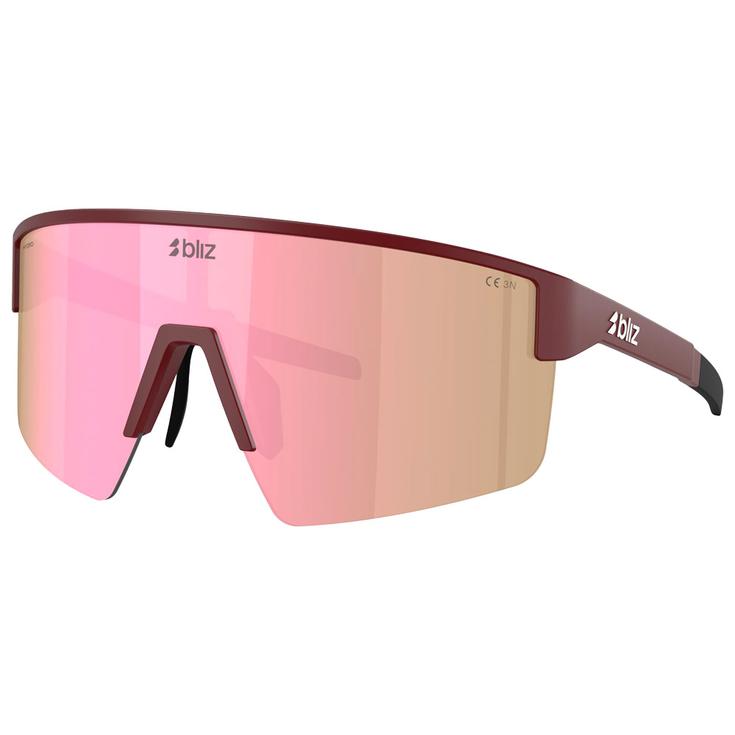 Bliz Sonnenbrille P004 Small Matte Burnt Lake Brown Pink Multi Präsentation