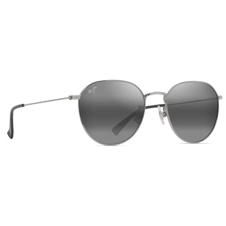 Maui Jim Sonnenbrille Kauwela Black Shiny Silver Neutral Grey MauiPure Präsentation