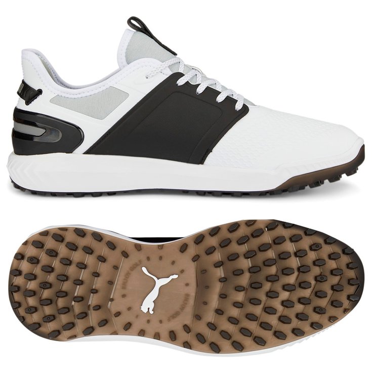 Puma Golf Chaussures sans spikes Ignite Elevate White Black Présentation