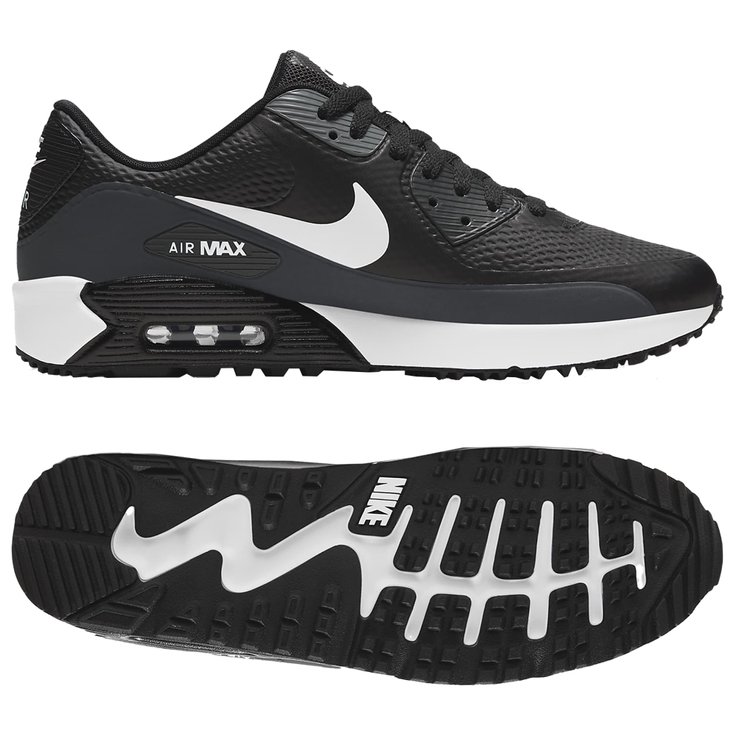 Nike Chaussures sans spikes Air Max 90 G Black White Anthracite Présentation