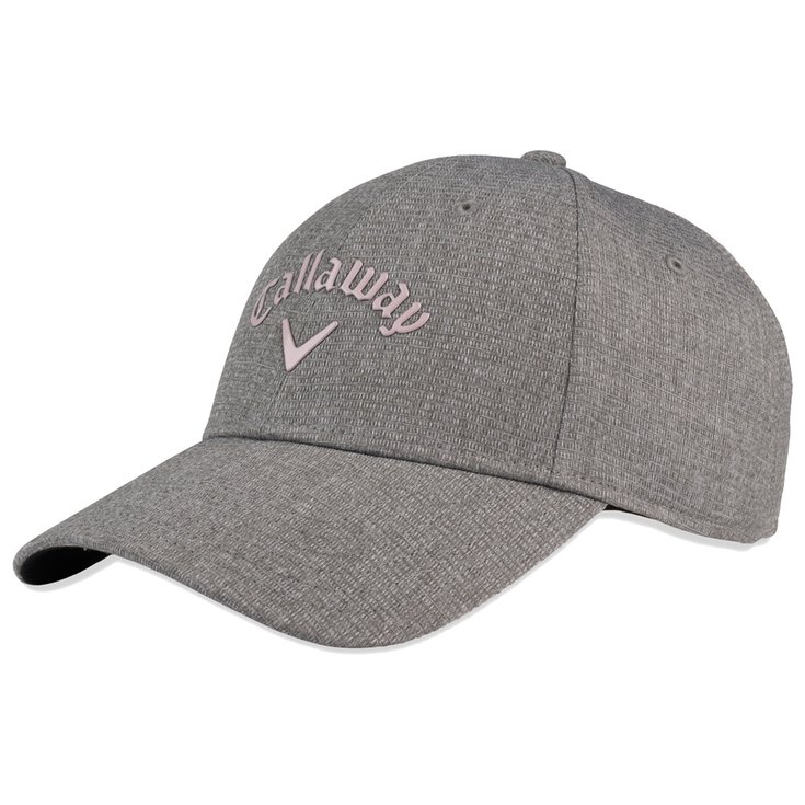 Callaway Golf Cap Liquid Metal Women Heather Grey Pink Präsentation