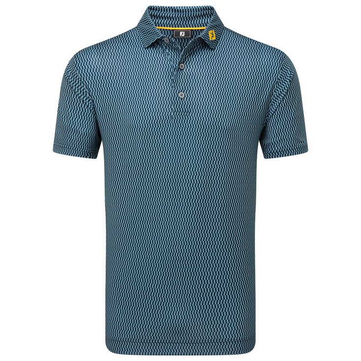 Footjoy Wiggle Print Lisle White Sky 