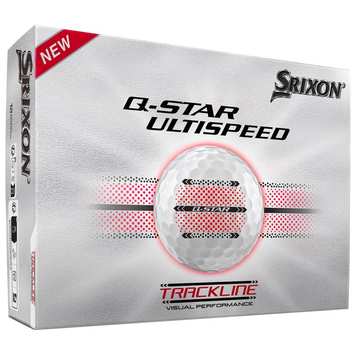 Srixon Q-Star Ultispeed Trackline Pure White 