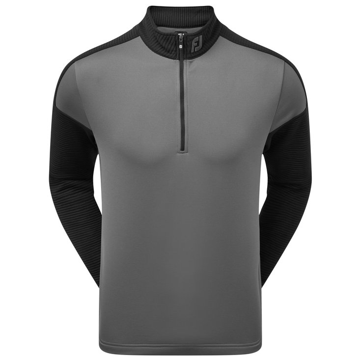 Footjoy Pull Chill Out Xtreme Ribbed Pullover Charcoal Black Présentation