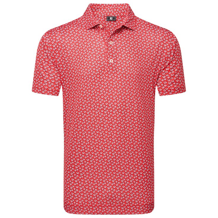 Footjoy Floral Sketch Print Lisle White Hibiscus 