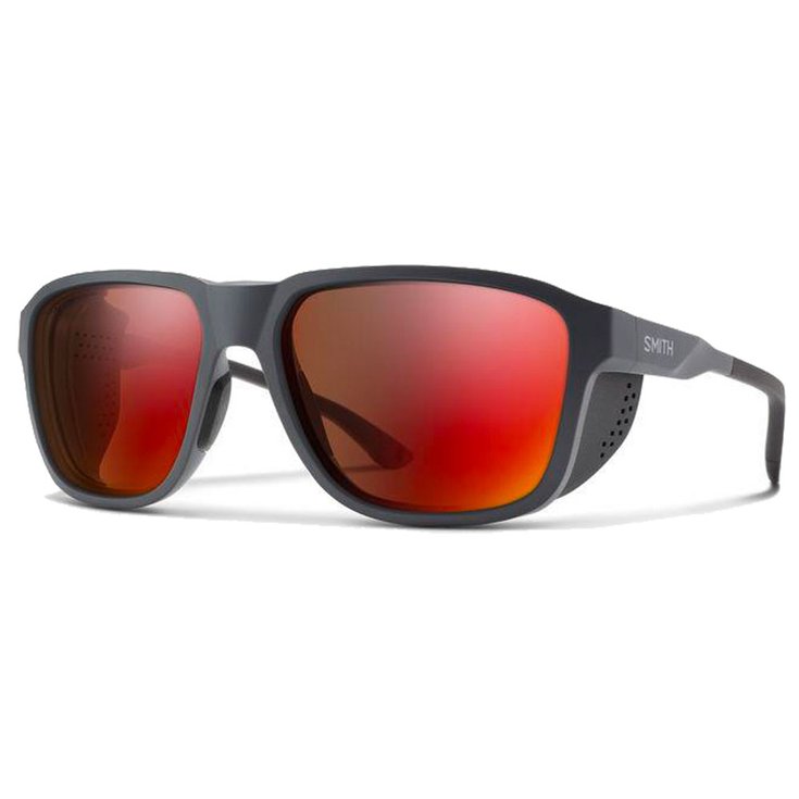 Smith Sonnenbrille Embark Matte Slate Chromapop Glacier Photochromic Copper Red Mirror Präsentation