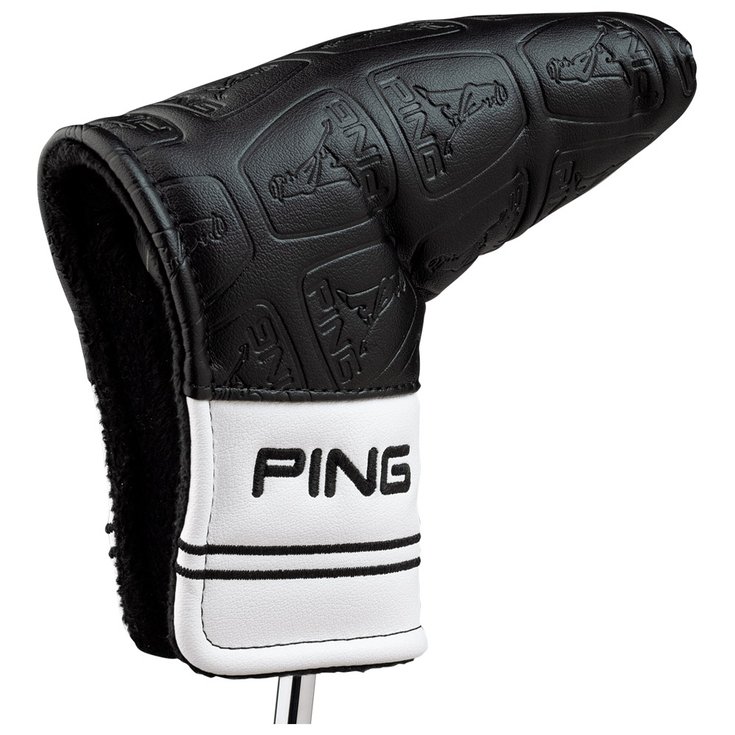 Ping Capuchon de club Core Blade Putter Cover 214 White Black Présentation