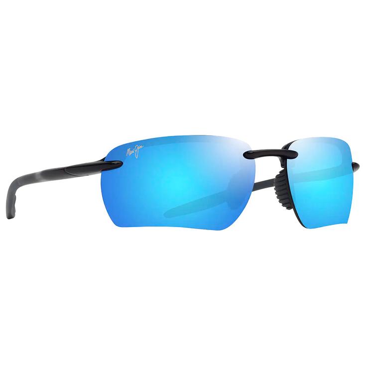Maui Jim Sonnenbrille Hookipa Ultra G Shiny Black Grey Blue Hawaii MauiUltra Präsentation