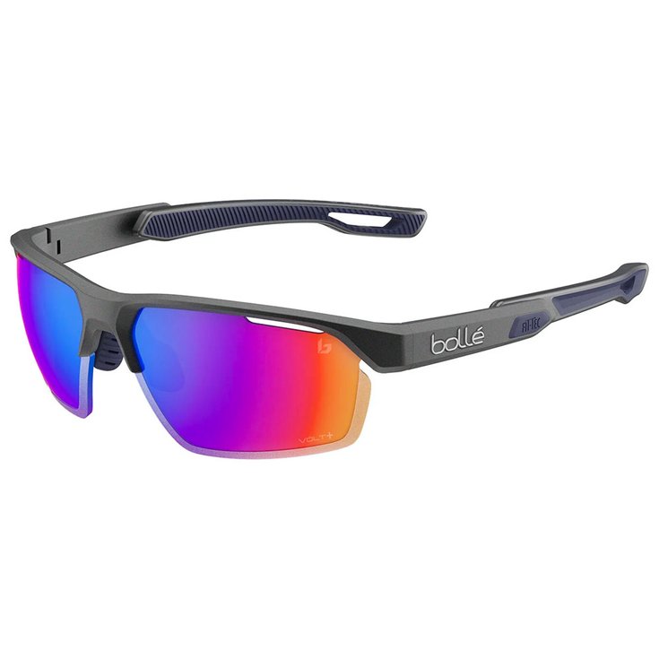 Lunettes de soleil Bolle Victus Pro Titanium Matte Volt Ultraviolet Polarized Ete 2024 Monsieurgolf