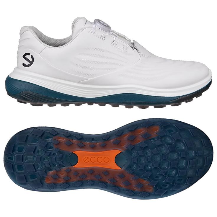 Ecco Schuhe ohne Spikes LT1 Boa White Petrol Präsentation