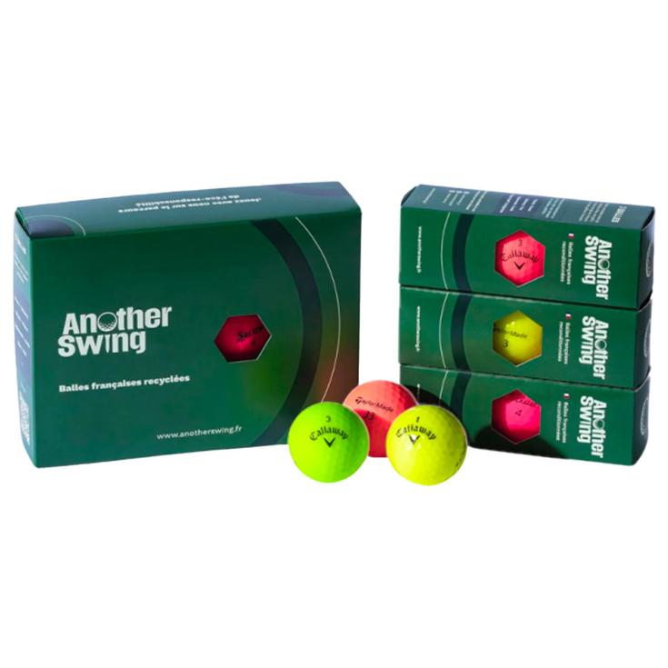 Another Swing Gebrauchte Golfbälle 12 Balles Recondionnées Confirmé Couleur Präsentation