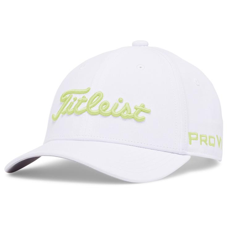 Titleist Casquettes Junior Tour Performance White Light Lime Présentation