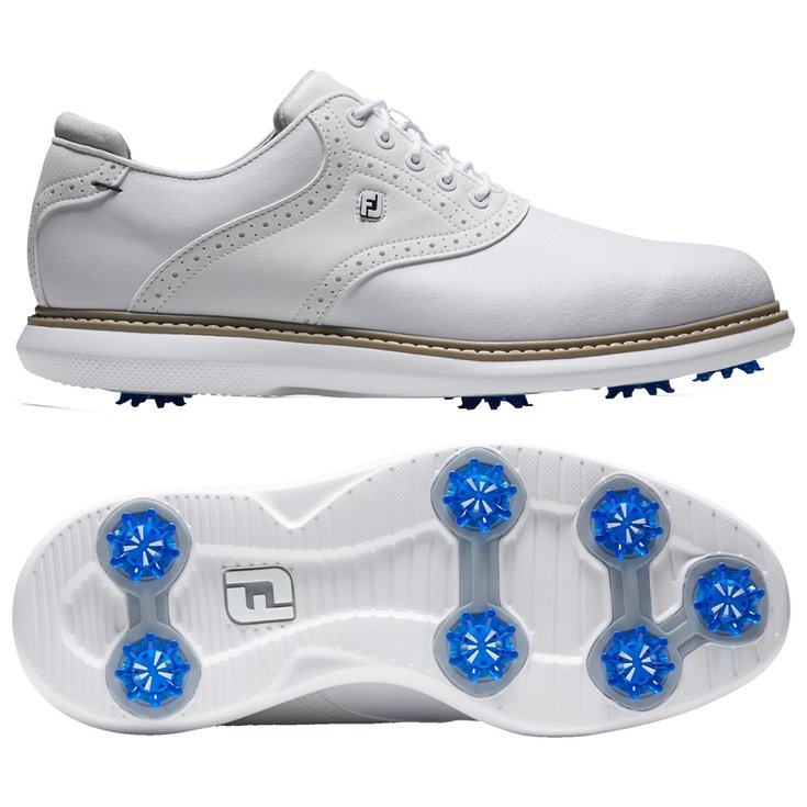 Footjoy Schuhe mit Spikes Traditions White Präsentation