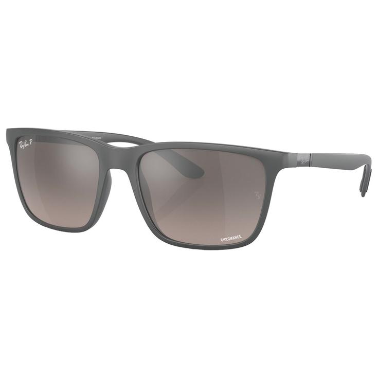 Ray Ban Sonnenbrille RB4385 Mat Grey Chromance Grey Polar Präsentation