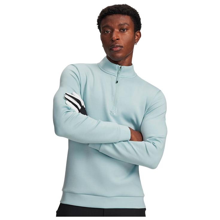 Under Armour Pull Drive Midlayer Pullover Enamel Blue Refresh Mint Devant