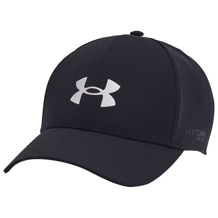 Under Armour Cap M Driver Rain Str Black Metallic Silver Präsentation