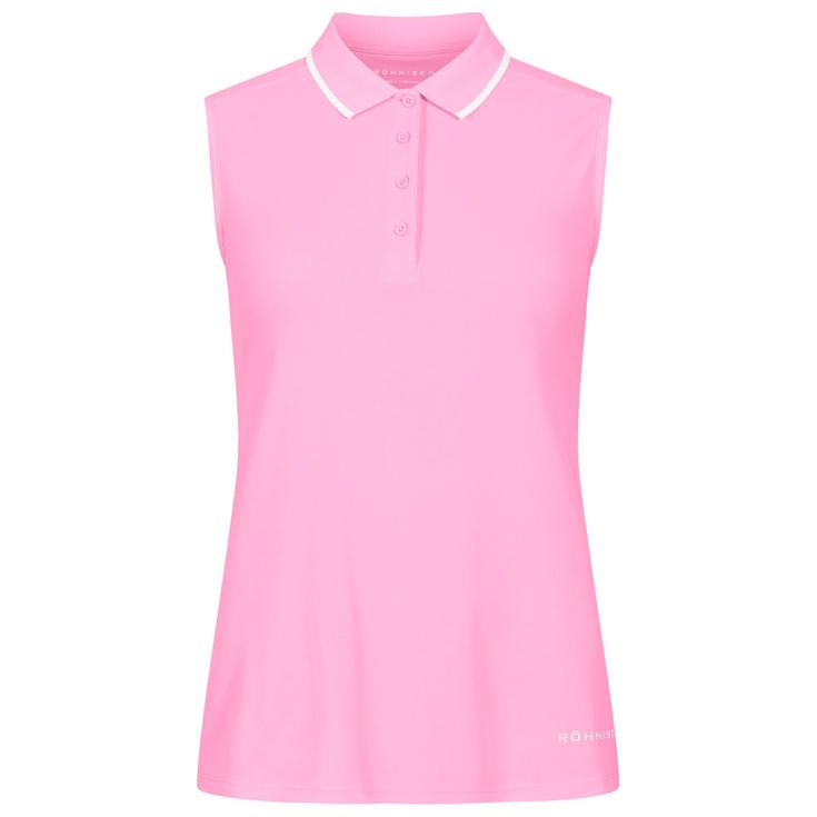 Rohnisch Polohemde Miriam Sleeveless Fuchsia Pink Präsentation