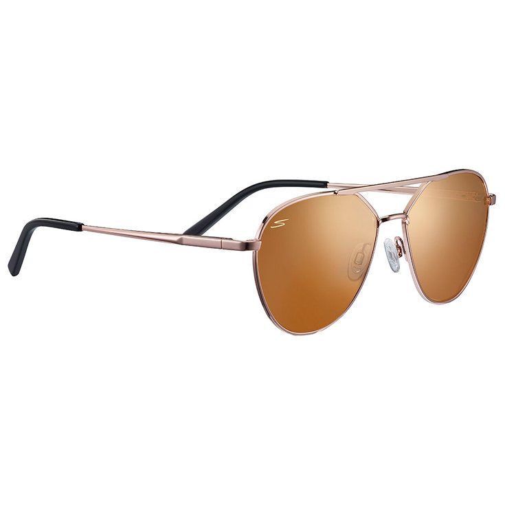Serengeti Sonnenbrille Odell Rose Gold Saturn Polarized Drivers Gold Präsentation